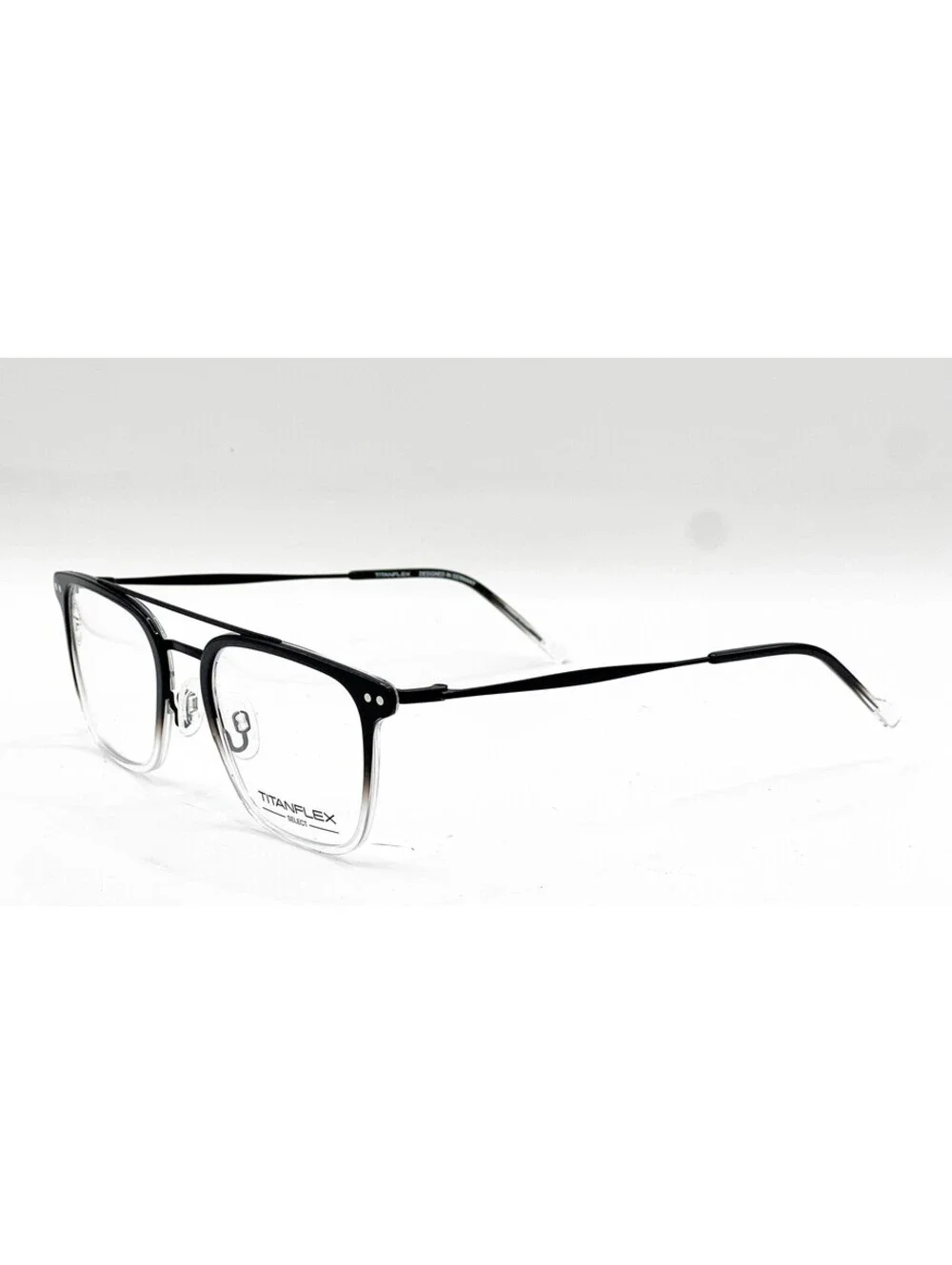 Titanflex 827057 10/Blk Black/Crystal Authentic Eyeglasses 52-23-145